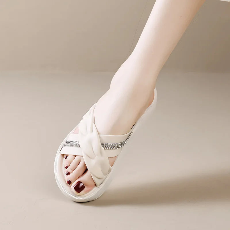Sandalias Perla Marfil